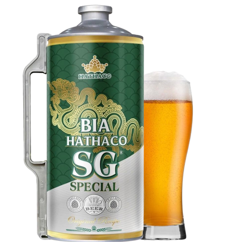 Bia VN Hathaco SG Special 5,2% - Bình 2000ml - Thùng 4