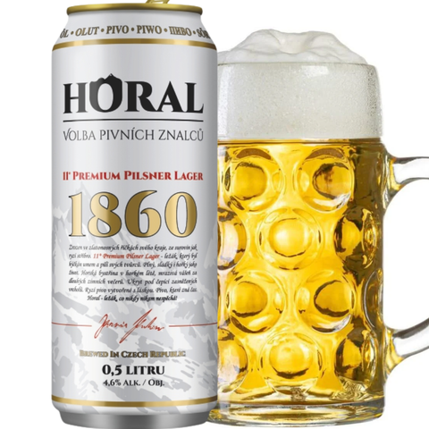 Bia Tiệp Horal 1860 4,6% - Lon 500ml - Thùng 24