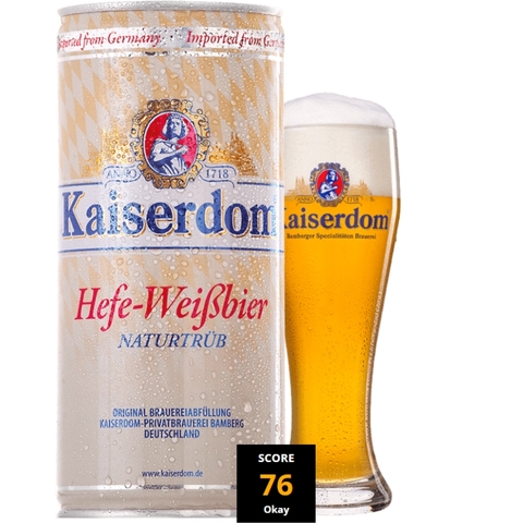 Bia Đức Kaiserdom Hefe Weissbier 4,7% – Lon 1 Lít – Thùng 12