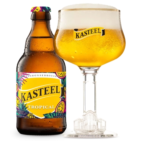 Bia trái cây Bỉ Kasteel Tropical 7,0% - Chai 330ml - Thùng 24