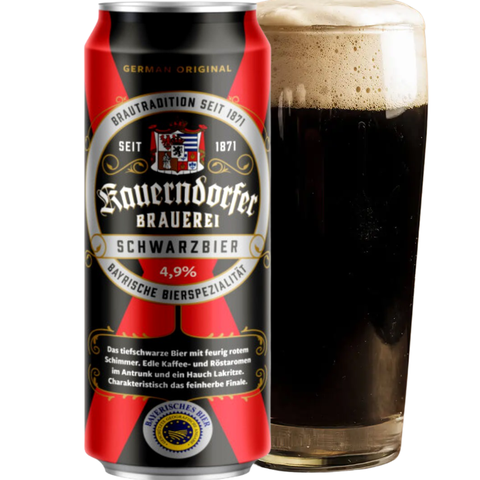 Bia Đức Kauerndorfer Schwarzbier 4,9% - Lon 500ml - Thùng 24
