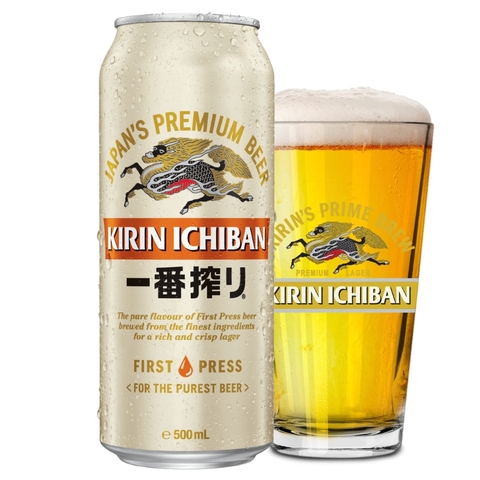Bia Nhật Kirin Ichiban 5,0% - Lon 500ml - Thùng 24