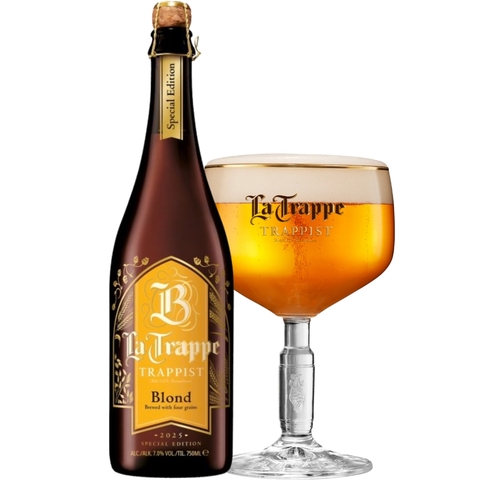 Bia Hà Lan La Trappe Blond Special Edition 7,0% - Chai 750ml - Thùng 6