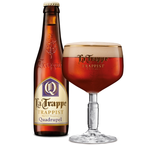 Bia Hà Lan La Trappe Quadrupel Trappist 10,0%- Chai 330ml - Thùng 24
