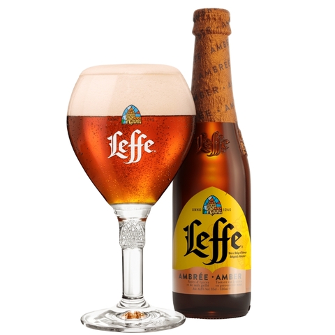 Bia Bỉ Leffe Ambrée 6,6% - Chai 330ml - Thùng 24