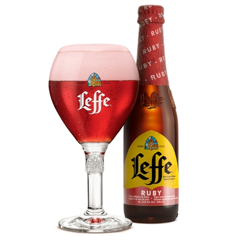 Bia Bỉ Leffe Ruby 5,0% - Chai 330ml - Thùng 24