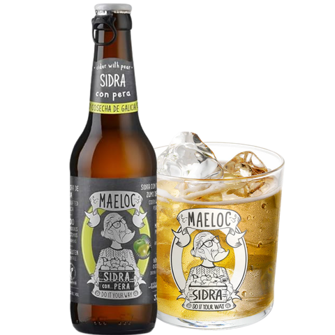 Bia Tây Ban Nha Maeloc Pera Táo Lê 4,0% - Chai 330ml - Thùng 24