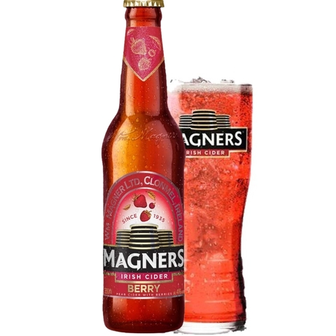 Bia trái cây Ireland Magner Berry (Mọng) 4,0% - Chai 330ml - Thùng 24