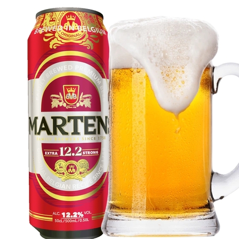 Bia Bỉ Martens Extra Strong 12,2% – Lon 500ml - Thùng 24