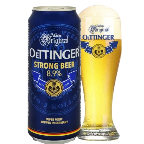 Bia Đức Oettinger Strong Beer 8,9% - Lon 500ml - Thùng 24