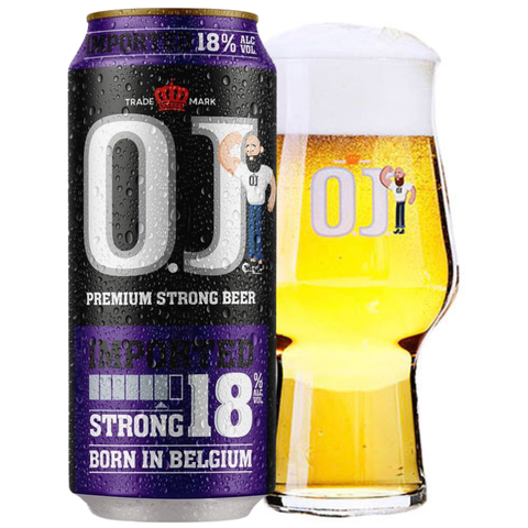 Bia Bỉ OJ Strong Lager 18,0% - Lon 500ml - Thùng 24