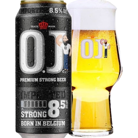Bia Bỉ OJ Strong Lager 8,5% - Lon 500ml - Thùng 24