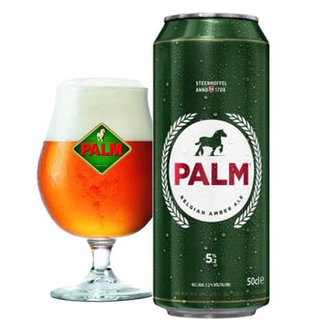 Bia Bỉ Palm 5,2% - Lon 500ml - Thùng 24
