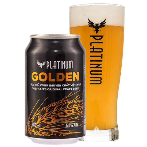 Bia Craft VN Platinum Golden 5,0% - Lon 330ml - Thùng 24