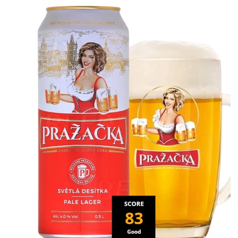Bia Tiệp Prazacka Pale Lager 4,0% - Lon 500ml - Thùng 24