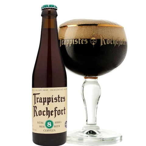 Bia Bỉ Trappistes Rochefort 8 9,2% - Chai 330ml - Thùng 24