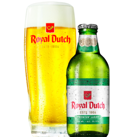 Bia Hà Lan Royal Dutch Premium Lager 5,0% - Chai 250ml - Thùng 20