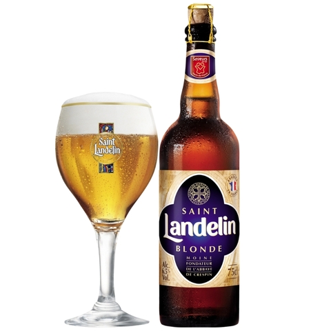 Bia Pháp Saint Landelin Blonde 6,5% – Chai 750ml - Thùng 6