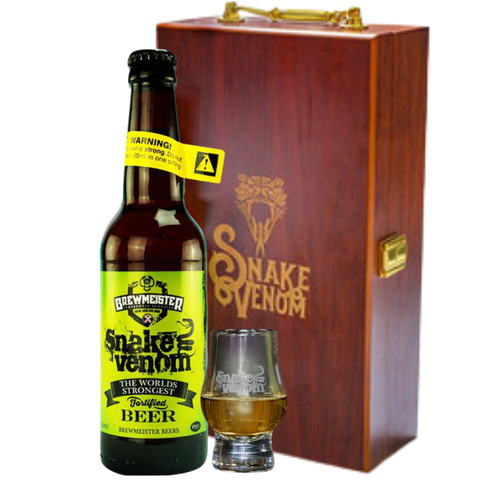 Hộp quà 1 chai bia Snake Venom + 1 Ly