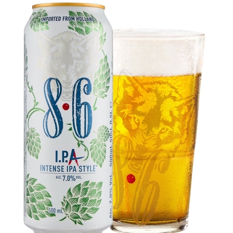 Bia Hà Lan 8.6 IPA 7,0% - Lon 500ml - Thùng 24