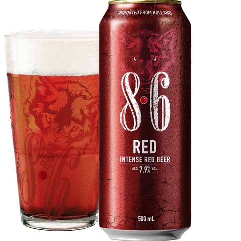 Bia Hà Lan 8.6 Red 7,9% – Lon 500ml - Thùng 24
