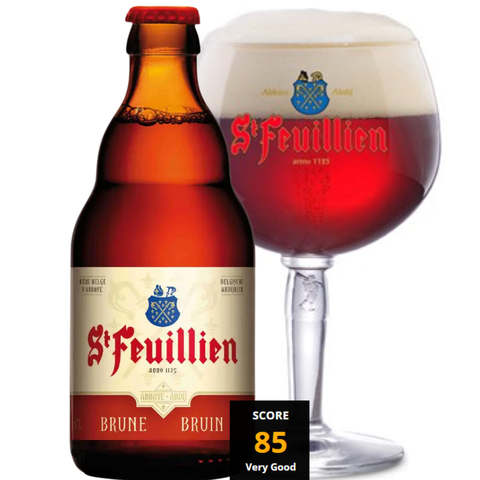 Bia Bỉ St Feuillien Brune 8,5% - Chai 330ml - Thùng 24