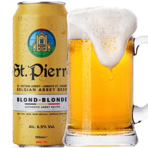 Bia Bỉ St.Pierre  6,5% - Lon 500ml - Thùng 24