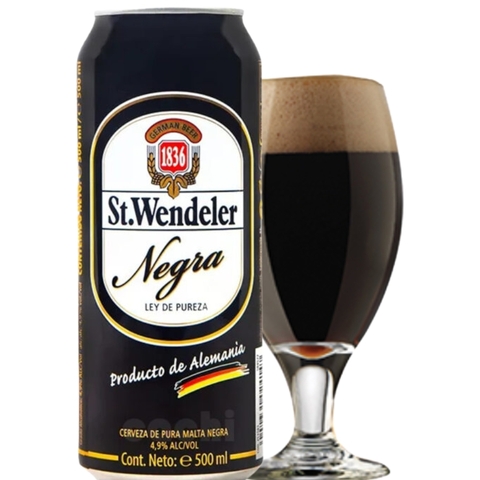 Bia Đức ST. Wendeler Black 4,9% - Lon 500ml - Thùng 24