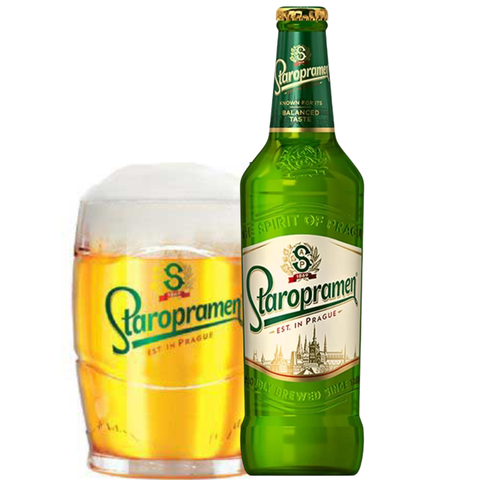 Bia Tiệp Staropramen Premium Lager 5,0% - Chai 330ml - Thùng 24