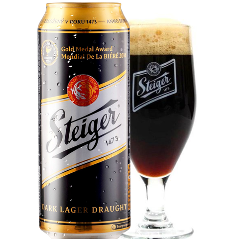 Bia Tiệp Steiger Đen 4,5% - Lon 500ml - Thùng 24