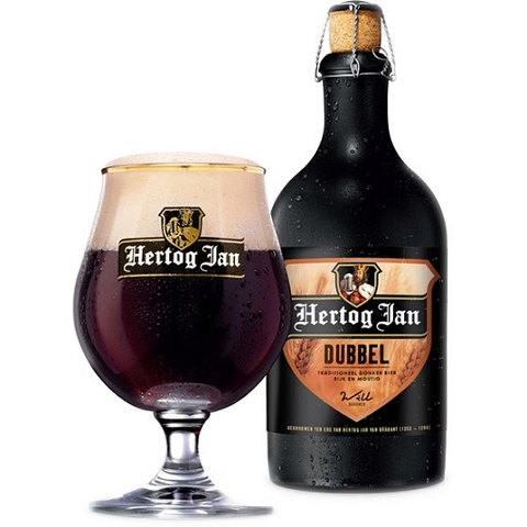 Bia Hà Lan Hertog Jan Dubbel 7,3% - Chai 500ml - Thùng 6