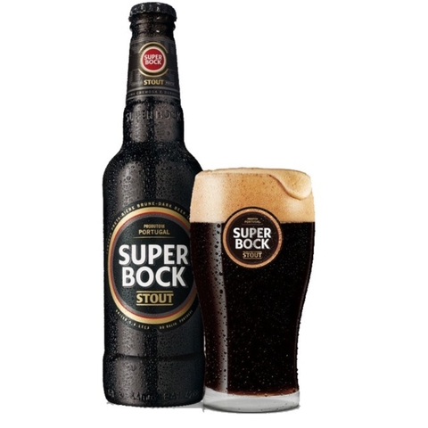 Bia Bồ Đào Nha Super Bock Stout 5,2% - Chai 250ml - Thùng 24