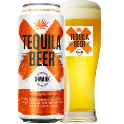 Bia Pháp X-Mark Tequila 5,9% – Lon 500ml - Thùng 12
