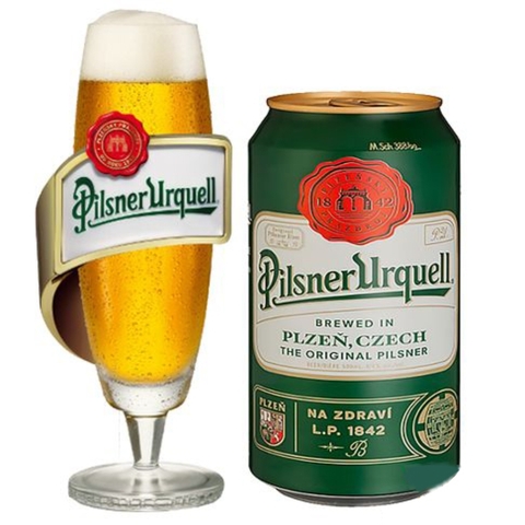 Bia Tiệp Pilsner Urquell 4,4% - Lon 330ml - Thùng 24