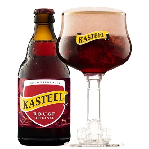 Bia trái cây Bỉ Kasteel Rouge 8,0% - Chai 330ml - Thùng 24