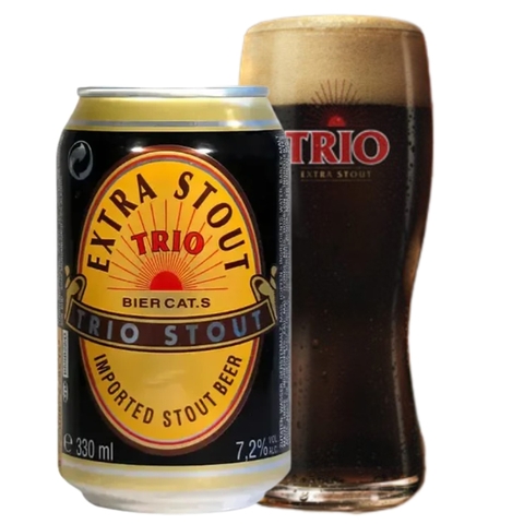 Bia Hà Lan Trio Stout 7,2% - Lon 330ml - Thùng 24