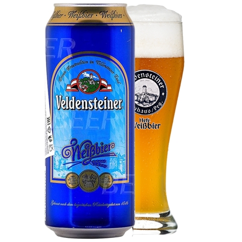Bia Đức Veldensteiner WeiBbier 5,1% - Lon 500ml - Thùng 24