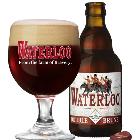 Bia Bỉ Waterloo Double Brune 8,0% - Chai 330ml - Thùng 24