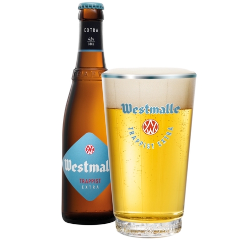 Bia Bỉ Westmalle Trappist Extra 4,8% - Chai 330ml - Thùng 24