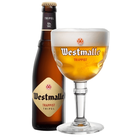 Bia Bỉ Westmalle Trappist Tripel 9,5% - Chai 330ml - Thùng 24