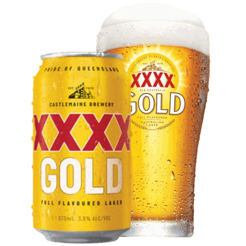 Bia Úc XXXX Gold 3,5% - Lon 375ml - Thùng 30