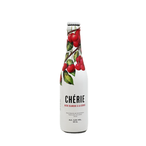 Bia trái cây Bỉ Cherie Cerise (anh đào) 3,5% - Chai 330ml - Thùng 24