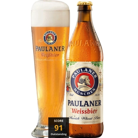 Bia Đức Paulaner Weissbier 5,5% - Chai 330ml - Thùng 24