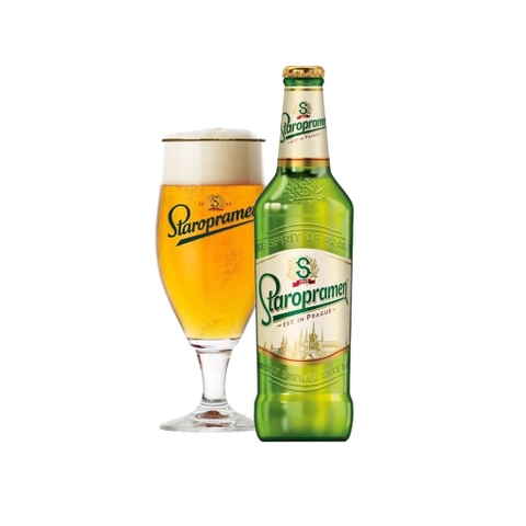 Bia Tiệp Staropramen Premium Lager 5,0% - Chai 330ml - Thùng 24