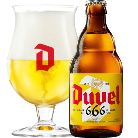 Bia Bỉ Duvel 666 Blond 6,66% - Chai 330ml - Thùng 12