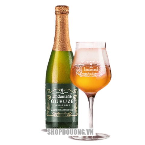 Bia trái cây Bỉ Lindemans Gueze (chua) 5,0% - Chai 250ml - Thùng 24