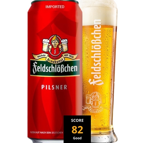 Bia Đức FeldschloBchen Pilsner 4,9% - Lon 500ml - Thùng 24