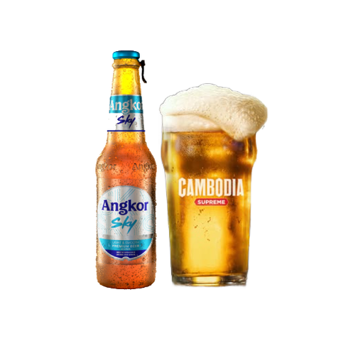 Bia Cambodia Angkor Sky 4,0% - Chai 330ml - Thùng 24