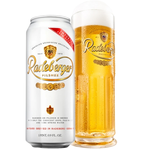 Bia Đức Radeberger Pilsner 4,8% - Lon 500ml - Thùng 24