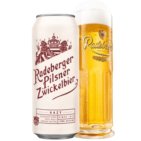 Bia Đức Radeberger Pilsner Zwickelbier 4,8% - Lon 500ml - Thùng 24